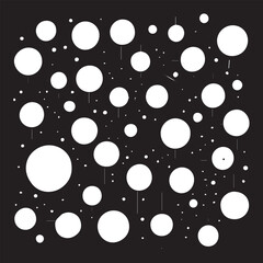 Simple Monochrome Abstract Vector Pattern Design Simple Vector