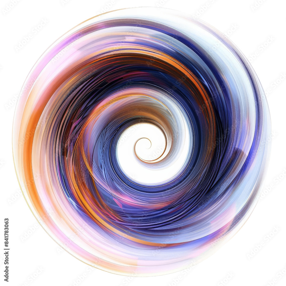 Poster abstract digital art featuring a vibrant, swirling vortex of colors blending seamlessly to create a 