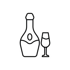Vodka vector icon