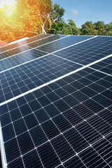 Solar panel array installation