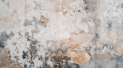 The wall has peeling paint and is covered with mold and mildew. Disinsection of an unsanitary area of the house.