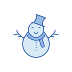 Snowman vector icon