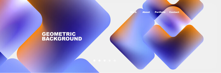 Teal Liquid color background design for Landing page site. Fluid gradient shapes composition. Futuristic design posters. Eps10 vector.