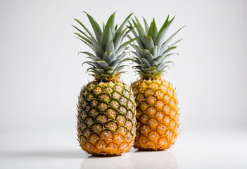 Fototapeta premium Pineapple, isolated on a white background in commercial photography