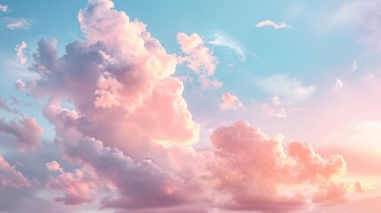 Beautiful Sunset Clouds in the Sky Generative AI