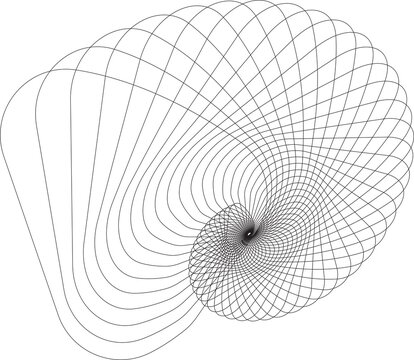 recommend clip art: Geometric shape line with blend effect effect. Futuristic technology concept