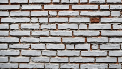 Obraz premium A brick wall with a few brown spots