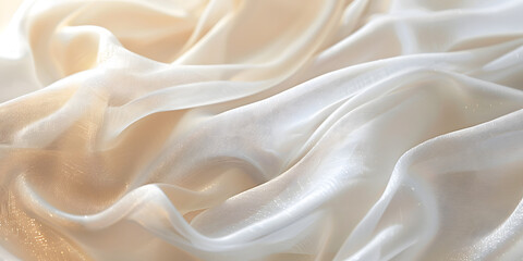 Fototapeta premium Subtle gradient from ivory to champagne, offering an elegant and timeless look, ideal for bridal accessories or luxury home decor 