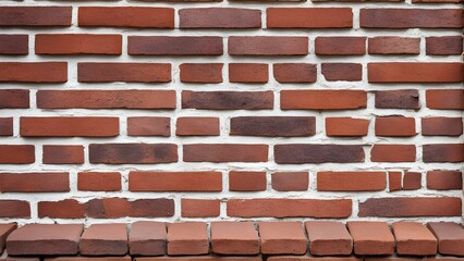 Obraz premium A brick wall with a white border