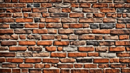 Fototapeta premium A brick wall with a brown and black color
