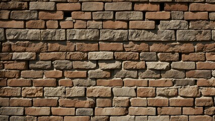 Obraz premium A brick wall with a hole in it