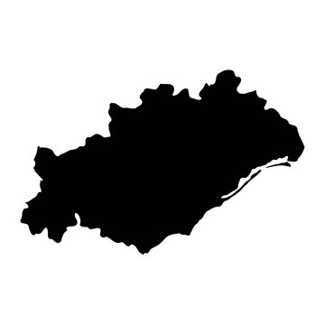 Herault department map, administrative division of France. Vector illustration.