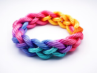Naklejka premium Nautical blue and white rope bow knots