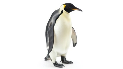 Fototapeta premium Emperor Penguin full body clearly photo on white background , 