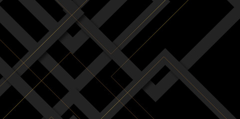 Black and gray vector futuristic tech glow and shinning line simple modern abstract background. Modern lines pattern futuristic technology concept banner for cover, poster, presentation.