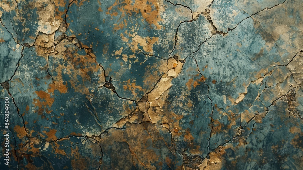 Poster gritty concrete texture with fractured cracks and stains abstract background