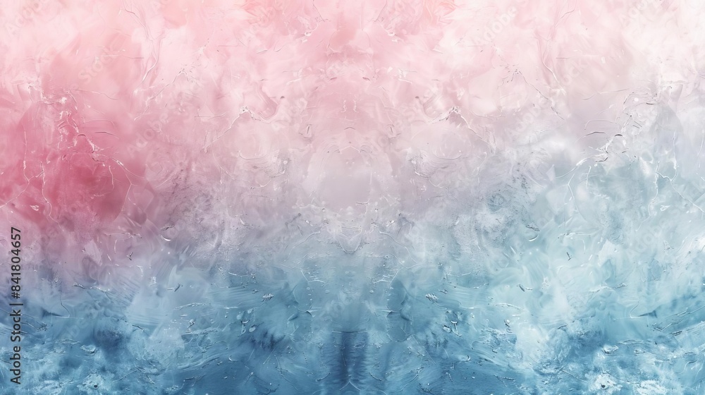 Aufkleber grungy grainy texture in a soft pastel pink and blue gradient creating an abstract background with a