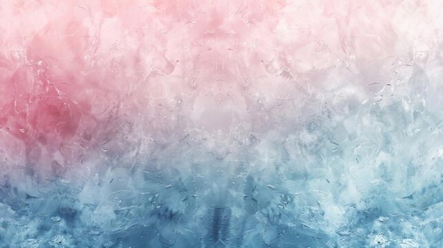 grungy grainy texture in a soft pastel pink and blue gradient creating an abstract background with a rough tactile feel digital art
