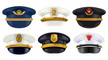 collection of navy hats