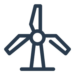 Obraz premium Windmill Building for Agribusiness Industry Vector Icon Illustration