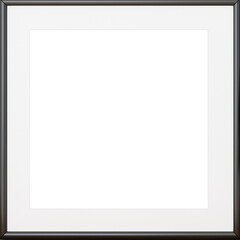 Black frame mockup, minimalist frame mockup for digital art, 3d render