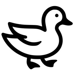 Silhouette of a duckling t-shirt design