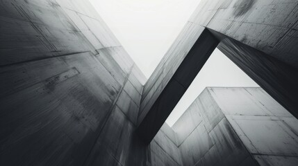 Minimalistic Abstract Architecture Desktop Wallpaper, Geometric Shapes, Monochromatic color, Modern Simplicity, banner design, brochure, pattern design, web, wallpaper, background template