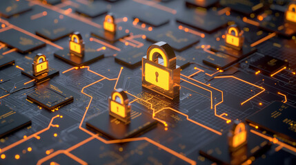 Advanced Cybersecurity Network Protection Concept
