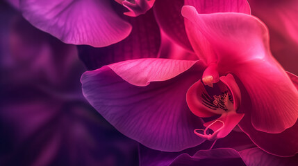 Vibrant Magenta Orchid Blooms - Exotic Floral Elegance