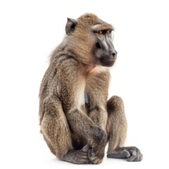Fototapeta premium Baboon isolated on white background 