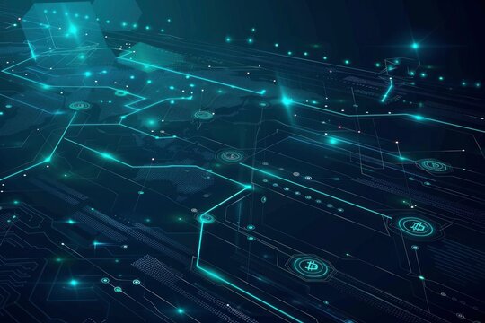  Cryptocurrency trading interface with digital charts