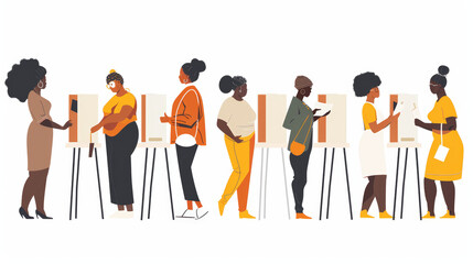 american people voting on election day