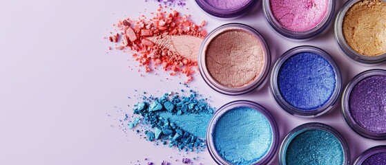 Naklejka premium Colorful eyeshadow palette