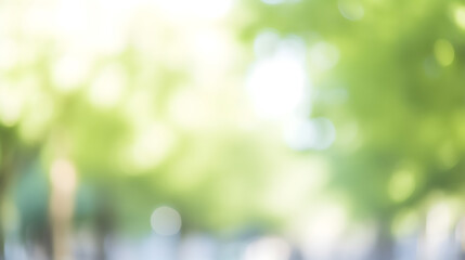 Blurred background of green environment.