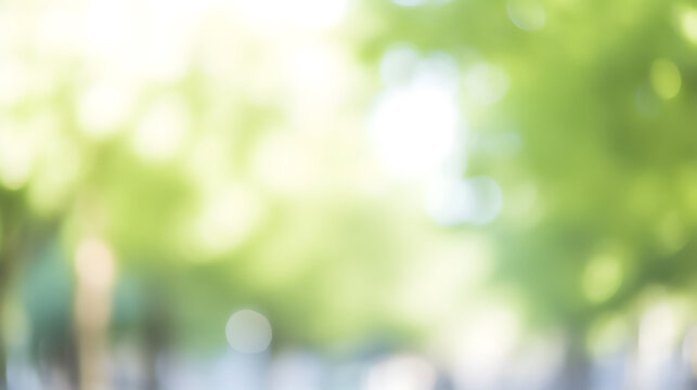 Blurred background of green environment.