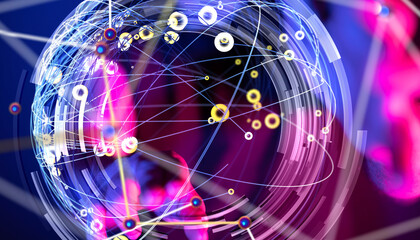 conference Digital Network and data concept 3d