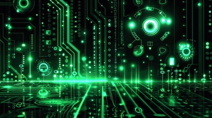 Obraz premium Digital twin of an industrial plant