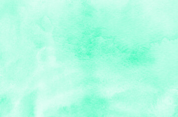 Abstract green watercolor background texture