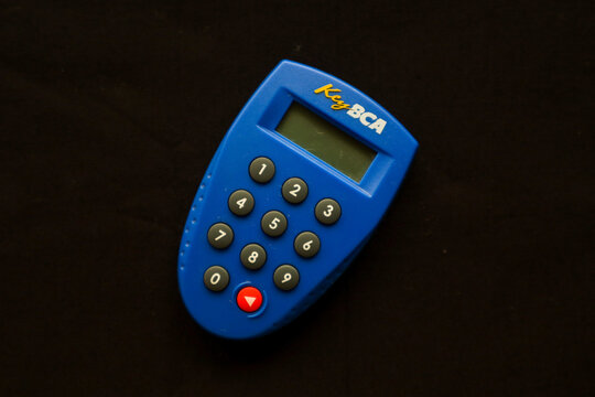 Bandung, Indonesia - June 6th 2024 : BCA Bank Internet Banking Token for Online Banking Transactions