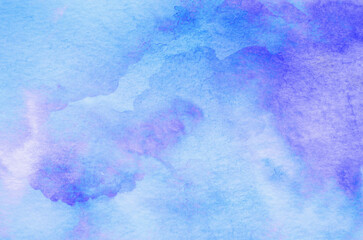 Abstract blue watercolor background texture