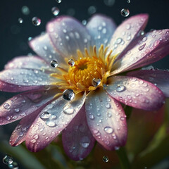 Close-up image of Gorgeous Purple and White Flower