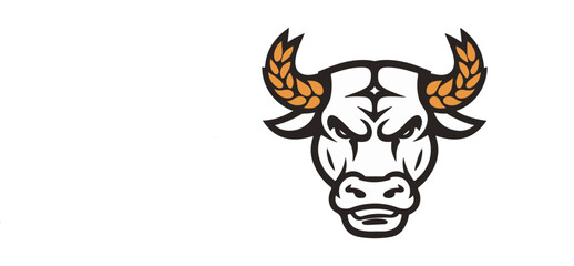 bull skull with horns