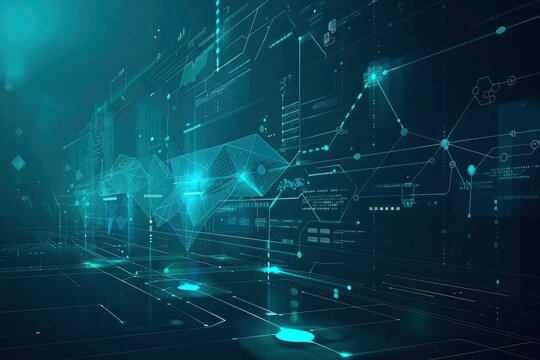  Holographic interface with floating data panels