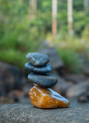 Pebbles near the river