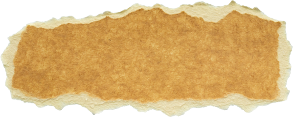 piece of brown paper tear isolated on white background
