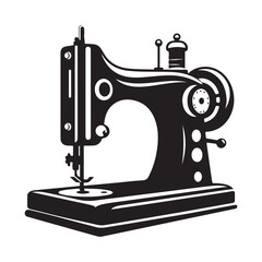 sewing machine isolated on white