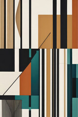 Generative AI A unique boho minimalist artwork featuring a simple yet rich blend of natural elements, geometric motifs, and tranquil color palette, A distinctive boho minimalist piece, Cool Boho Arts
