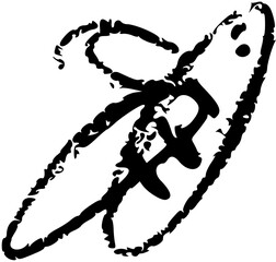 Bee Picnic doodle icon. Outdoor vector illustration. Hand drawn line art style. Sketch