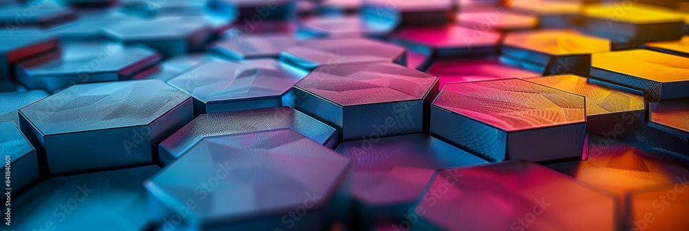 Poster a colorful background with many different colored blocks of varying sizes and shapes