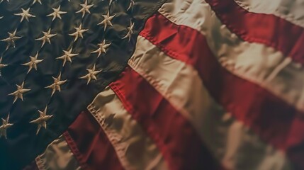 America shaped American Flag with Texture